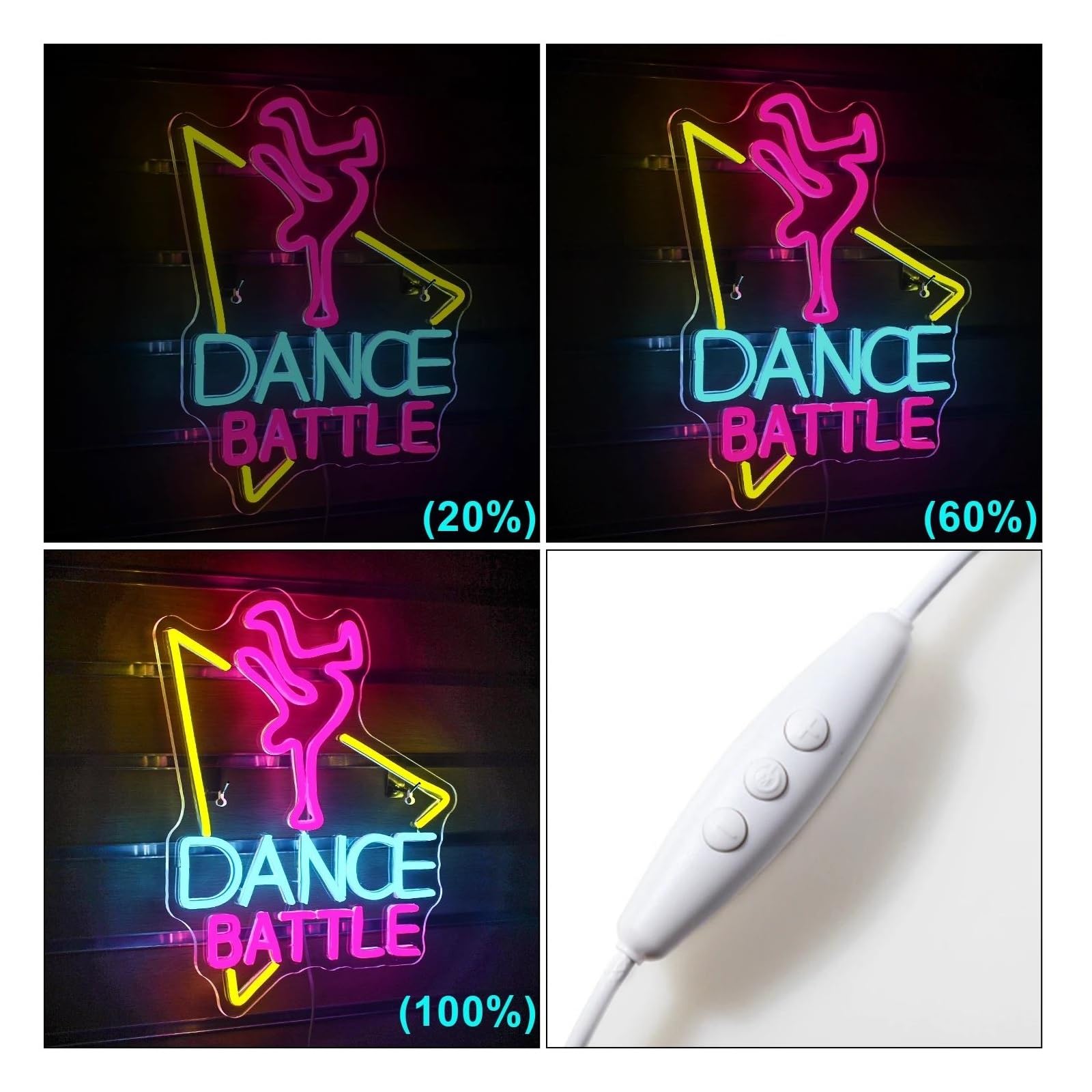 Amazon.co.jp: ネオンサイン LED 「ダンスバトル ヒップホップ」ネオン